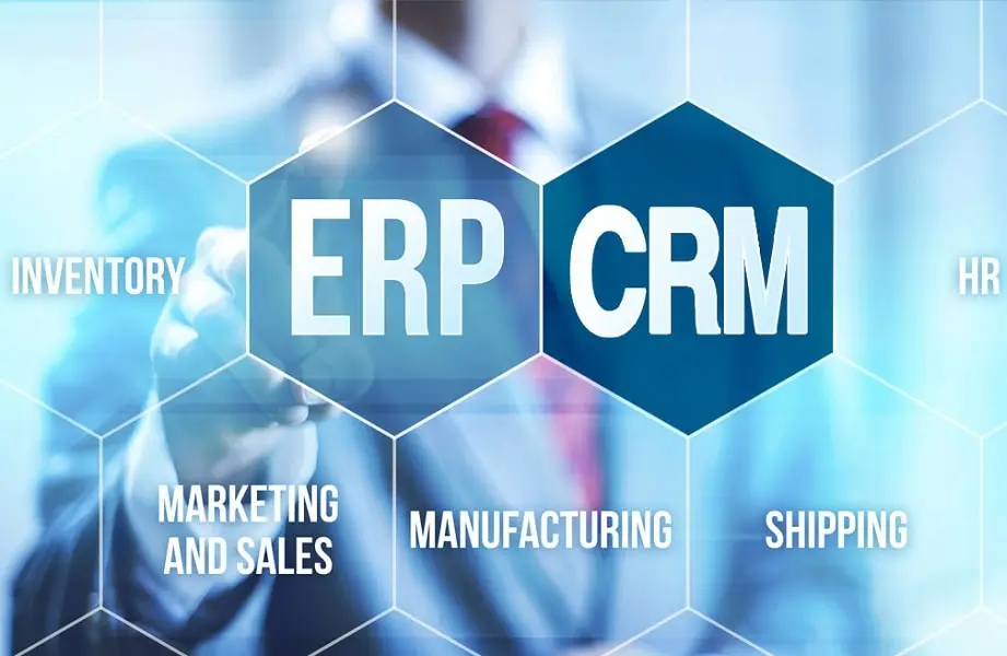 جدول مقایسه ویژگی‌های CRM و ERP